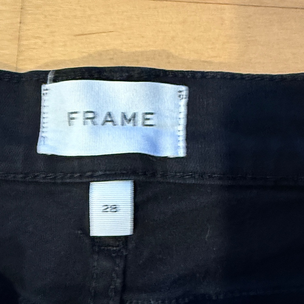 Frame Denim Le High Straight Black Jeans - 28 - Picture 3 of 4